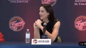 Caitlin Clark has awkward exchange at press conference